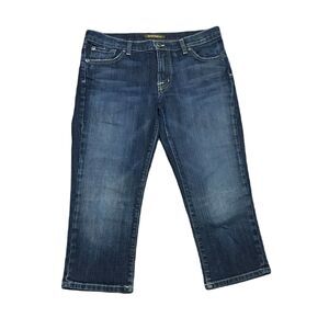 David Kahn Denim Capri Jeans ~ Sz 29 ~ Blue ~ Mid Rise ~ 20.5" Inseam